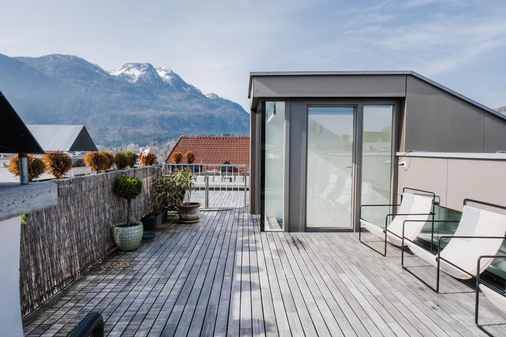 Апартаменты Luxus Penthouse Mit Panoramablick Бад-Ишль Экстерьер фото